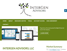 Tablet Screenshot of intergenadvisors.com